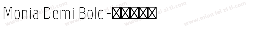 Monia Demi Bold字体转换